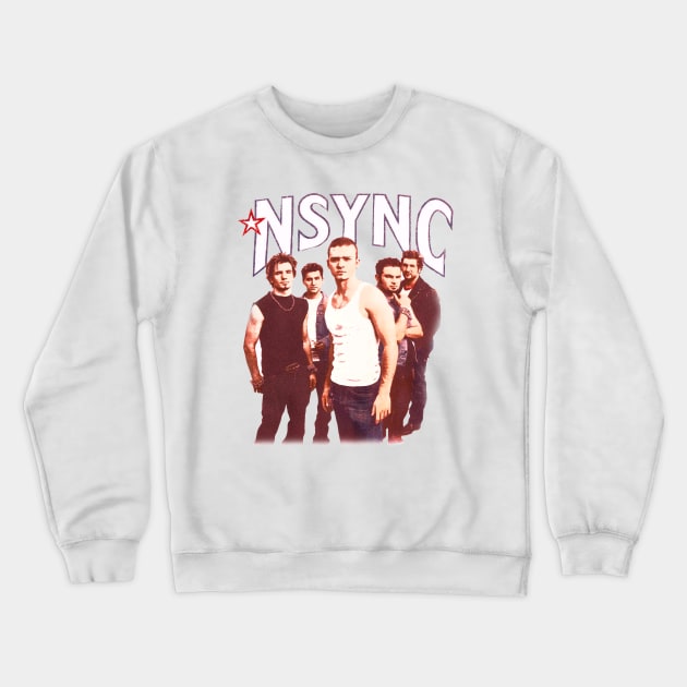 Nsync Vintage Bootlag Crewneck Sweatshirt by AksarART